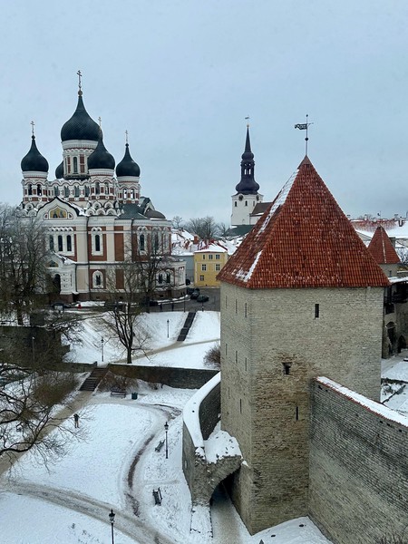 View of St. Alexander Nevsky Cathedral, Tallinn, Estonia