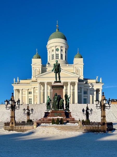 Helsinki Cathedral on Senate Square, Helsinki, Finland
